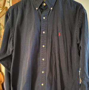 Polo Ralph Lauren Large Black Button Down Shirt